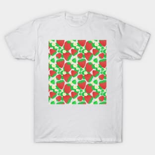 Strawberries pattern T-Shirt